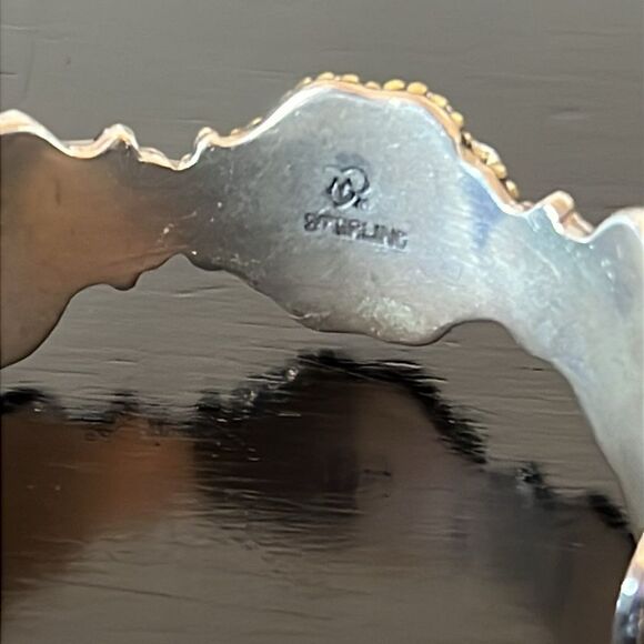 Mars and Valentine Vintage Cuff Bracelet 925 - Picture 6 of 8